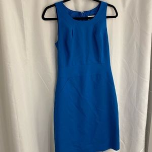 J Crew bright blue suiting dress